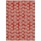 Homeroots 8' X 10' Red And Ivory Geometric Washable Indoor Outdoor Area Rug 583387 - alternate 4