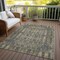 Homeroots 8' X 10' Gray Taupe And Beige Moroccan Washable Indoor Outdoor Area Rug 577202 - alternate 3