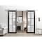 Sartodoors Sturdy Double Barn Door with Frosted Glass Planum 2122 60x96 (2* 30x96) Solid Core Modern Interior PLANUM2122DB-S-CA-60 x 96 (2* 30x96) - alternate 3