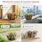 Gardenised Rustic Wood- Look Plastic Half Barrel Flower Pot Garden Planter, PK 2 QI003695 - alternate 3