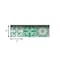 Homeroots 6" X 6" Green And White Mosaic Peel And Stick Removable Tiles 390830 - alternate 3