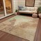 Homeroots 5' X 8' Coral And Ivory Abstract Washable Indoor Outdoor Area Rug 616317 - alternate 2