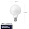 Bulbrite LED Filament, 8.5 Watt Dimmable G25 Light Bulb, Milky Glass Finish, E26 Base, 5000K, 800 Lumens, 4PK 862093 - alternate 4