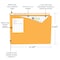 C-Line Products 8-1/2" x 11" Assorted Write-On Poly File Jackets, 10/PK 63160 - alternate 5