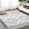 Jonathan Y Marokko Diamond Tribal Medallion Ivory/Black 3 ft. x 5 ft. Indoor/Outdoor Area Rug SMB127E-3 - alternate 3