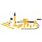 Performance Tool 4 Ton Multi-Power Set, Hydraulic Ram, Spreader, Storage Case W1650 - alternate 2