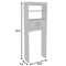 Homeroots 24" White Laminate Accent Cabinet With Two Shelves 477666 - alternate 2