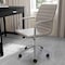 Martha Stewart Taytum Upholstered Office Chair in Gray/Polished Nickel CH-142370-GY-MS - alternate 2