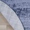 Homeroots 8' Denim Blue And Navy Blue Round Abstract Indoor Outdoor Area Rug 545506 - alternate 2