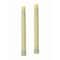 Homeroots Set of Two Ivory Flameless Taper Candle, 2PK 485141 - alternate 2