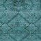 Homeroots 5' X 8' Teal Blue And Aqua Floral Washable Indoor Outdoor Area Rug 588913 - alternate 4