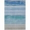 Homeroots 8' X 10' Sky Blue Striped Washable Indoor Outdoor Area Rug 608142 - alternate 4