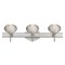 Besa Lighting Lasso Vanity, Glitter, Satin Nickel Finish, 3x5W LED 3SW-5612GL-LED-SN - alternate 1