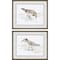 Homeroots Set Of Two Sandpiper Black Framed Print Wall Art, 2PK 525081 - alternate 1