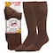 Railroad Sock Mens Steel Toe Boot Crew Socks, Cotton, Brown, Large, 1PR 6124 BR - alternate 1