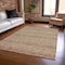 Homeroots 8' X 10' Rust Gold And Silver Southwestern Washable Indoor Outdoor Area Rug 615977 - alternate 4