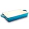 Crock-Pot Crock Pot Artisan 13 in. Enameled Cast Iron Lasagna Pan in Teal Ombre 112008.01 - alternate 1