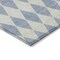Homeroots 5' X 8' Sky Blue And Ivory Geometric Washable Indoor Outdoor Area Rug 577116 - alternate 3