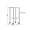 Flash Furniture Reese 24x18 Portable Work Table, SS Top Shelf, Galvanized Steel Undershelf, 4 Casters w/2 Locking NH-WT-2418-CAS-GG - alternate 2
