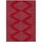 Homeroots 5' X 8' Red And Gray Geometric Washable Indoor Outdoor Area Rug 598783 - alternate 3