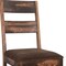 Homeroots Set of Two Brown Upholstered Seat Ladder Back Dining Side Chairs 522050 - alternate 3