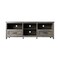 Homeroots 70" Dark Brown Wood Enclosed and Open Storage TV Stand 632586 - alternate 2