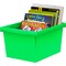 Storex 4 Gallon Storage Bin with Lid, Green 61408U06C - alternate 2