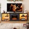 Edendirect 50-in W Black Wall mount LED Wall-mount Electric Fireplace with Remote Control Included ZR-EF50T - alternate 3