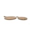 Homeroots Set of Two Natural Solid Wood Handmade Round Serve Boards With Handles 609083 - alternate 3