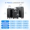 Simple Deluxe 3-Piece Luggage Sets, Suitcase with Double Spinner Wheels and TSA Lock, Hard Shell Suitcase, Expand 3A88APLUGGSET3ABSBLK - alternate 3
