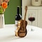 Vintiquewise Decorative Metal Guitar Shape Wine Bottle and Cork Holder - A Unique Home Decor Piece and QI004681 - alternate 3