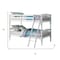 Homeroots White Twin Over Twin Bunk Bed 285828 - alternate 1