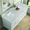 James Martin Vanities Lorelai 72'' D Vanity, Bright White w/ Victorian Sil Silestone Top w/FreePower Wireless Charger 424-V72-BW-FVSL - alternate 5
