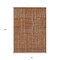 Homeroots 3' X 5' Brown Copper And Gray Striped Washable Indoor Outdoor Area Rug 597421 - alternate 3