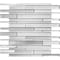 Apollo Tile White 11.8 in x 12.2 in Glass Glossy, Matte Floor and Wall Mosaic Tile 5 sqft/case, 5PK APLICL8812A - alternate 1
