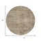 Homeroots 8' Brown And Taupe Round Aztec Washable Indoor Outdoor Area Rug 615544 - alternate 3