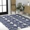 Jonathan Y Liana Casual Coastal Flamingos Two-Tone Navy/White 3 ft. x 5 ft. Indoor/Outdoor Area Rug TSN401B-3 - alternate 5