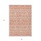 Homeroots 8' X 10' Coral And Ivory Southwestern Washable Indoor Outdoor Area Rug 594163 - alternate 3