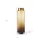 Homeroots 16" Golden Brown Abstract Cylinder Crystal Glass Table Vase 397581 - alternate 3