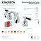 Kingston Brass Widespread Bathroom Faucet with Brass Pop-Up, Polished Nickel KS4986CKL - alternate 3