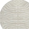Homeroots 8' Beige And Tan Round Animal Print Washable Indoor Outdoor Area Rug 600584 - alternate 2