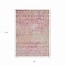Homeroots 3' X 5' Pink And Ivory Argyle Washable Indoor Outdoor Area Rug 615818 - alternate 2