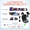 Delton Wireless Earbuds with 4 ENC Microphone, Connectivity with USB Dongle Type-A &Type-C, Black T50 - alternate 3