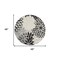 Homeroots 4' Black And White Round Floral Indoor Outdoor Area Rug 546636 - alternate 4