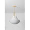 Hudson Valley Lighting Coventry 16 in. Pendant Vintage Gold Leaf/ White Plaster 4516-VGL/WP - alternate 2