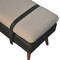 Homeroots 35in Brown Boucle and Solid Wood Upholstered Storage Bench With Cabinet 717468 - alternate 4