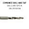 Drill America No 4-40 HSS Combined Drill Bit & Tap (Drap) DWT4-40DRAP - alternate 3