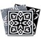 Homeroots 12" X 12" Black White and Gray Mosaic Peel and Stick Tiles 555888 - alternate 1