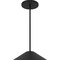 Homeroots 22" Black Aluminum Geometric LED Dimmable Outdoor Pendent Hanging Light 683466 - alternate 3