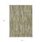 Homeroots 8' X 10' Artichoke Green And Ivory Striped Washable Indoor Outdoor Area Rug 609027 - alternate 3
